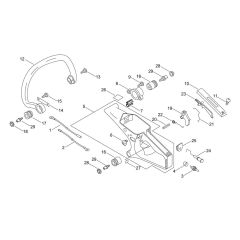 Shindaiwa 362WS Chainsaw Handle