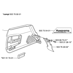 Clutch Cover for Husqvarna 362XP