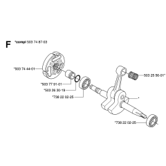 Crankshaft Assembly Husqvarna 362XP