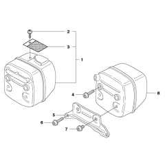 Muffler Assembly for Husqvarna 365