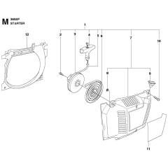 Starter Assembly for Husqvarna 365