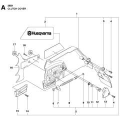 Clutch Cover for Husqvarna 365H