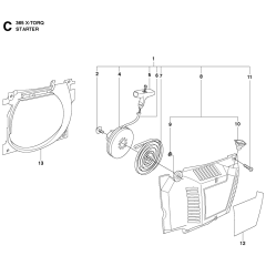 Starter Assembly for Husqvarna