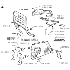 Chain Brake Assembly for 371XP