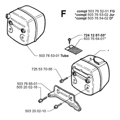 Muffler Assembly for 371XP
