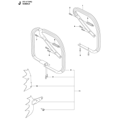 Handle Assembly for Husqvarna