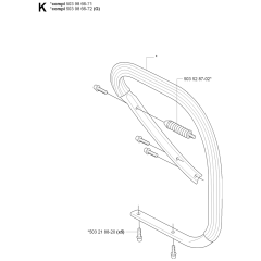 Handle Assembly for Husqvarna 385