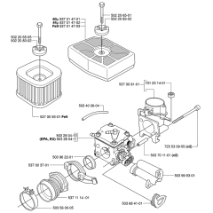 Carburetor & Air Filter Assembly