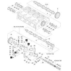 Camshaft, Governor, Timer Assembly