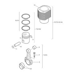 Hatz 3L43C Engine Assembly