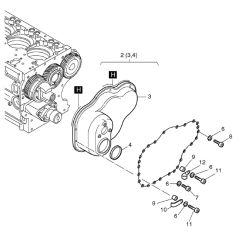 Timing Cover for Hatz 3M40