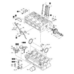 Crankcase-1 for Hatz 3M40