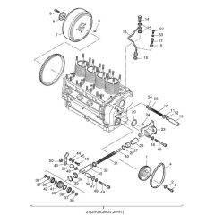 Pulley, Flywheel, Belt Tensioner