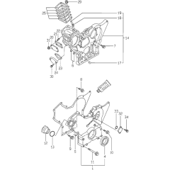 Gear Housing for Yanmar 3TNA72L