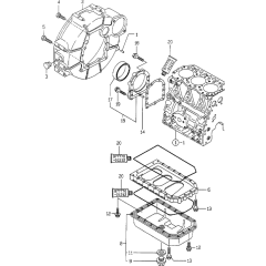Flywheel Housing & Oil Sump