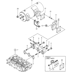 Exhaust Manifold & Silencer