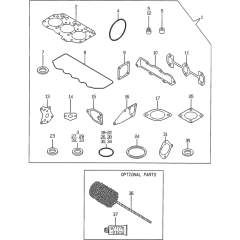 Gasket Set for Yanmar 3TNE82A-EWA