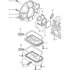 Flywheel Housing & Oil Sump