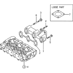 Exhaust Manifold for Yanmar 3TNE82A-EWA