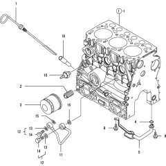 Oil System Assembly for Yanmar
