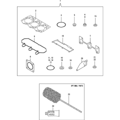 Gasket Set for Yanmar 3TNV76-KWA