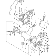 Gear Housing for Yanmar 3TNV76-KWA