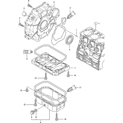 Flywheel & Oil Slump Assembly