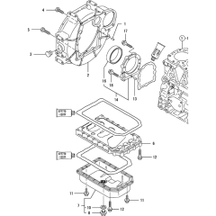 Flywheel Housing & Oil Pump