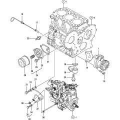 Oil System Assembly for Yanmar