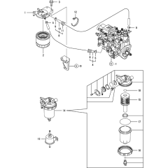 Fuel Line Assembly for Yanmar