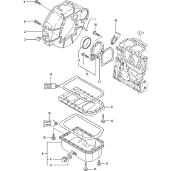 Flywheel Housing & Oil Sump