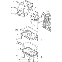 Flywheel & Oil Sump Assembly