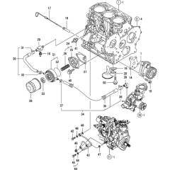 Oil System Assembly for Yanmar