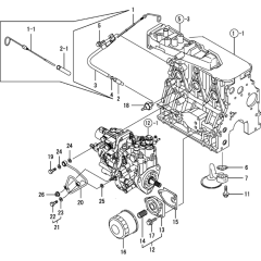 Oil System Assembly for Yanmar