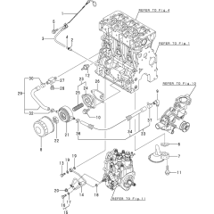 Oil System Assembly Yanmar 3TNV88-XWA