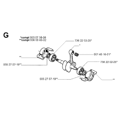 Crankshaft Assembly for Husqvarna