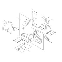 Shindaiwa 402S Chainsaw Handle