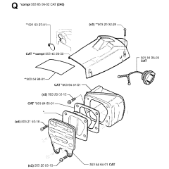 Muffler Assembly for Husqvarna 42