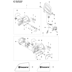 Chain Brake Assembly for Husqvarna