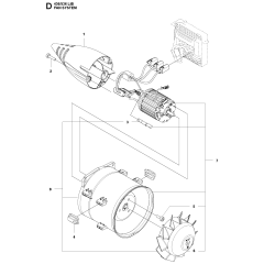 Fan Assembly for Husqvarna 436LIB