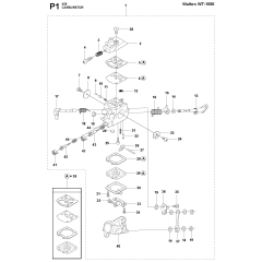 Carburetor for Husqvarna 439