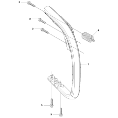 Handle Assembly for Husqvarna 445e