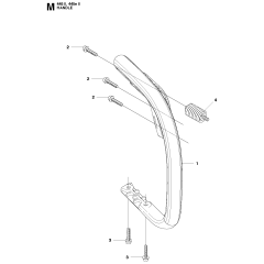 Handle Assembly for Husqvarna 445ii
