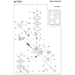 Carburetor for Husqvarna 445ii
