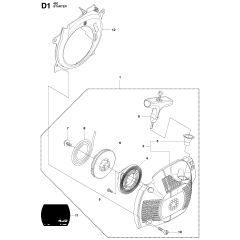 Starter Assembly for Husqvarna 450