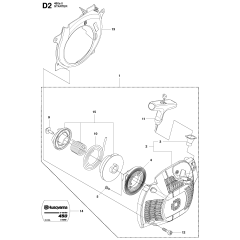 Starter Assembly for Husqvarna