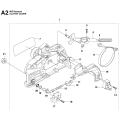 Clutch Cover for Husqvarna 455
