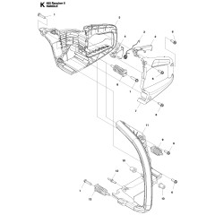 Handle Assembly for Husqvarna 455