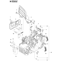 Crankcase Assembly for Husqvarna 455