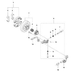 Clutch & Oil Pump for Husqvarna 455e